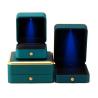 Buy cheap Light Green LED Plastic Velvet Jewelry Box for Custom in Square Luxury Elegant Style from wholesalers