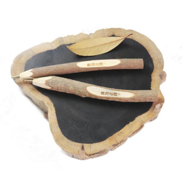 Quality Customized Logo Print Promotional Natural Wood Ball Pen for sale