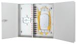 Buy cheap 2/4 Module Slot Fiber Optic Wall Mount Box 24SC 48SC Splicing Grey Color from wholesalers
