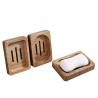 Buy cheap Varnished Bathroom Items Bamboo Soap Dish Bathroom Kitchen Shower Soap Saver from wholesalers
