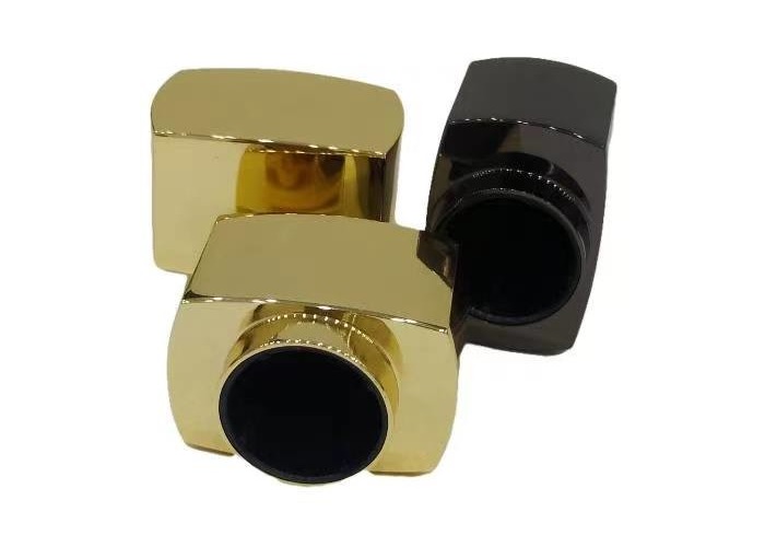 Zinc Alloy Rectangle Perfume Bottle Caps For 50ml Perfume Glass Bottle