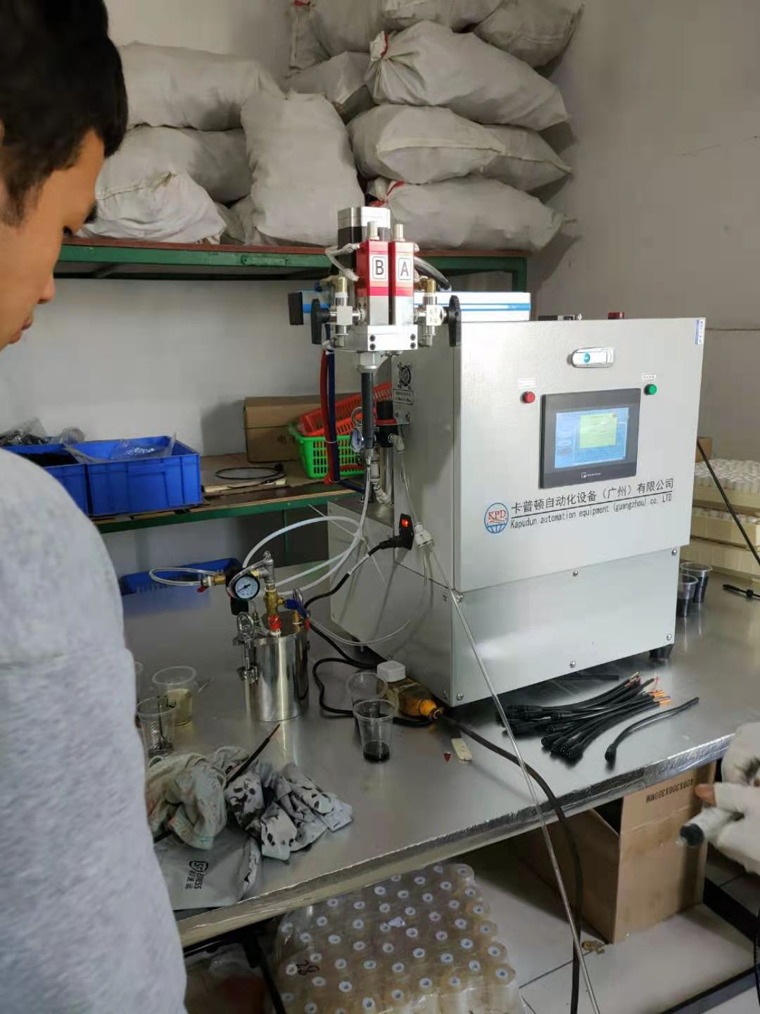 2 Component Epoxy Impregnation Machine Ab Glue Potting