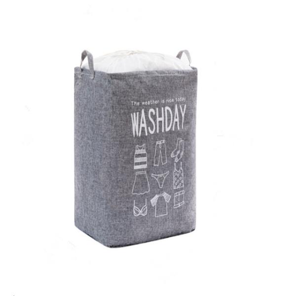 Buy cheap OEM Cotton Linen Foldable Laundry Basket Quilt Storage Bag from wholesalers
