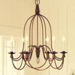 Country metal Chandelier Led Retro Candle Chandeliers vintage Loft interior