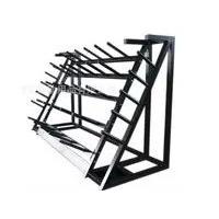 Buy cheap SGS Horizontal Rack Barbell Holder Plate Storage Weight Free Standing product