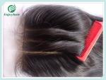 Silk top closure4''x4'' brazilian virgin hair natural color straight 10''-24''L