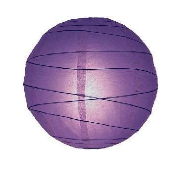 Buy cheap Traditional Hanging Paper Lanterns Purple Orange Of Wedding Decoration from wholesalers