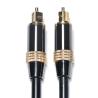 Buy cheap Toslink Digital Cable OB6.0 PVC Rope Plated Black Metal Rim Golden Interface 1.2M 2M from wholesalers