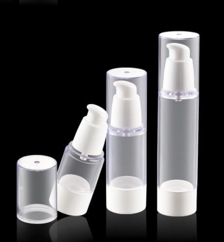 Buy cheap Luxury Plastic Airless Cosmetic Bottles 30ml 50ml 80ml Silkscreen Print from wholesalers