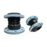 Buy cheap Epoxy Coated Elastomeric Double Sphere Pipe Rubber Expansion Joint Carbon Steel Flange Connection from wholesalers