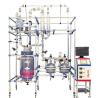 Buy cheap 100L 200L 500L Jacketed Glass Reactor Double Layer Customize from wholesalers