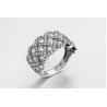 Buy cheap Small Valuable Gifts 925 Sterling Silver CZ Rings A Strong Bond Between Lovers from wholesalers