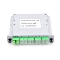 Buy cheap ABS 2x8 Multimode Fiber Optic Splitter Plc LGX Box Cassette Card Inserting product