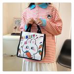 Winnie The Pooh Rubber Stamp Shopping Bag Kiki Titi Cartoon Shoulder Canvas