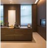 Buy cheap Luxury Simple House Furniture , Black Veneer Waterproof Kitchen Cabinet from wholesalers
