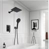 Buy cheap Black Painted Shower Wall Faucet Stainless Steel Material Great Deforming Resistance from wholesalers