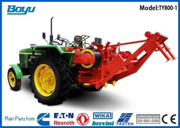 Buy cheap Self-propelled Pulling Tractor Machine Groove number 8 Bull wheel 450mm Max steel rope 18mm from wholesalers