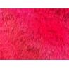 Buy cheap Medium Length Girls Faux Fur Coat Red Color With Reverse Collar TW78516 from wholesalers