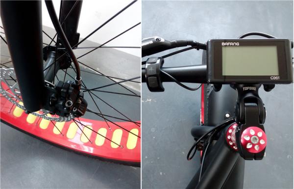 Buy cheap Bafang Motorized Electric Fat Tire Mountain Bike For Adults 48v 750w from wholesalers