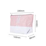 Wholesale Waterproof Foldable Brand Tyvek Pink Makeup Bag Customizable