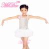 Buy cheap Curling Hem Tiers Skirt N Curling Hem Ruffle Straps Silver Sequins Over Pink Dress Dance Clothes for Kids from wholesalers
