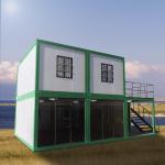 Buy cheap Double Layer Prefabricated Container House Fabricated Portable Apartment from wholesalers
