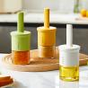 Buy cheap Spill Proof 300ml Barbecue Bbq Oil Bottle Silicone Oil Brush Bottle from wholesalers