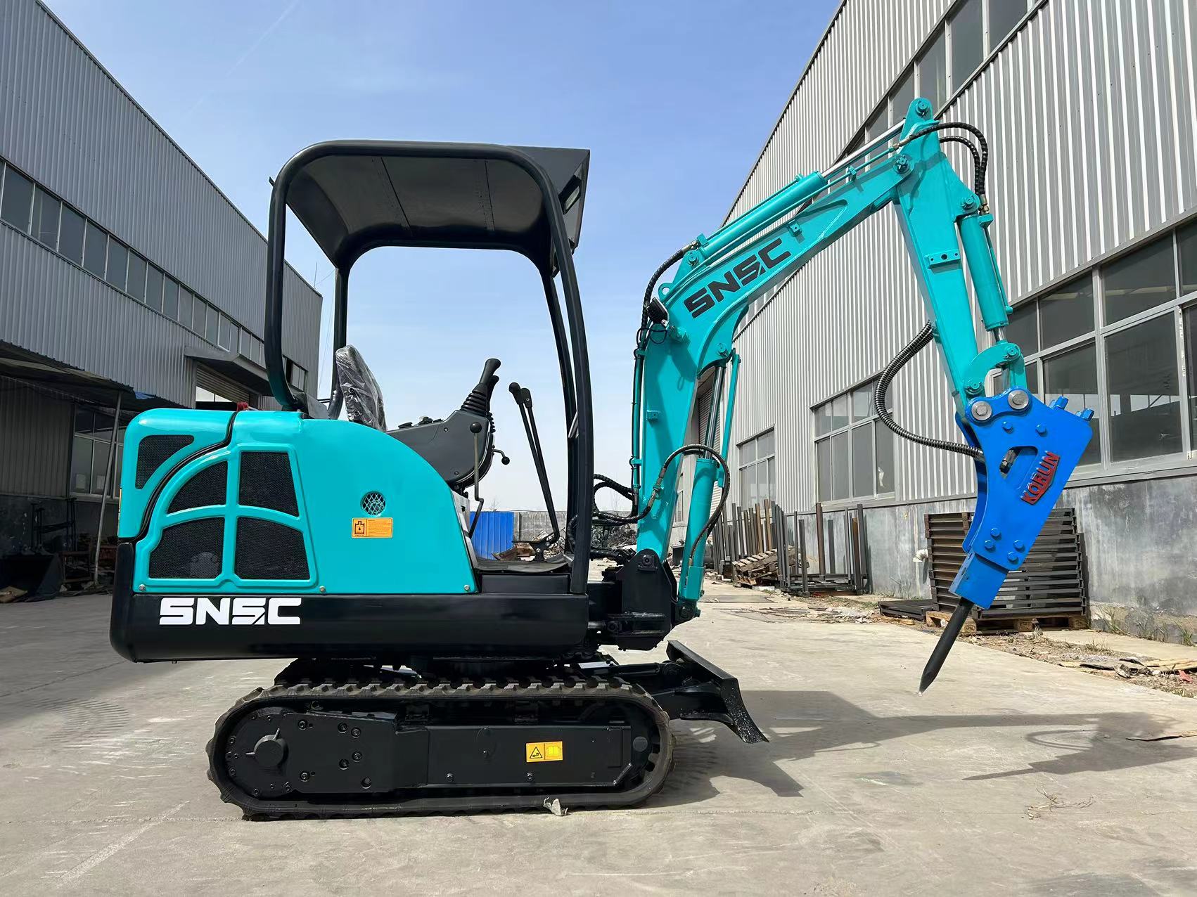 1.7ton Hydraulic Crawler Excavator With 0.06m3 Bucket Capacity And 18.1kw Power