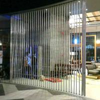 Buy cheap Lateral Automatic Sliding Security Shutters Motorized Stainless Steel Grille product