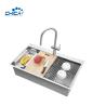 Buy cheap commercial topmount handmade house kitchen sink single bowl SUS304 stainless steel sink with faucet from wholesalers