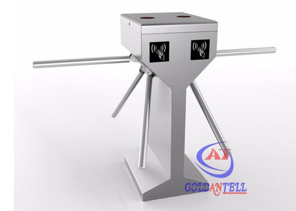 Full Automatic Drop Arm Turnstile Gate Double Chips Bi - Directional Three