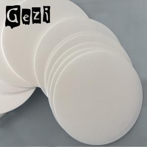 Wholesale 180mm 300 * 300mm Round Filter Paper Chemistry , Cellulose Filter Paper In Funnel from china suppliers