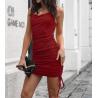 Buy cheap Oem Clothing Women'S Drawstring Backless Pleated Sleeveless Dress from wholesalers