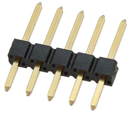 Buy cheap PCB Mounting Straight Pin Header , 1x5 pin Pitch 2.54mm Pin Header from wholesalers