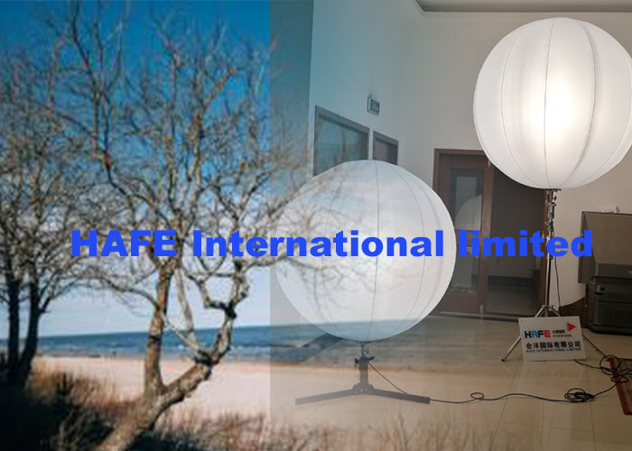 96w LED Inflatable Light Bulb Balloon 63ft Diameter For Events Decoration