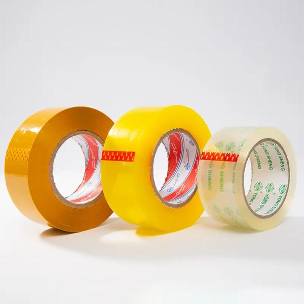 Buy cheap Customized Packaging Adhesive Shipping Tape Clear Yellow Plastic BOPP Packing Tape from wholesalers