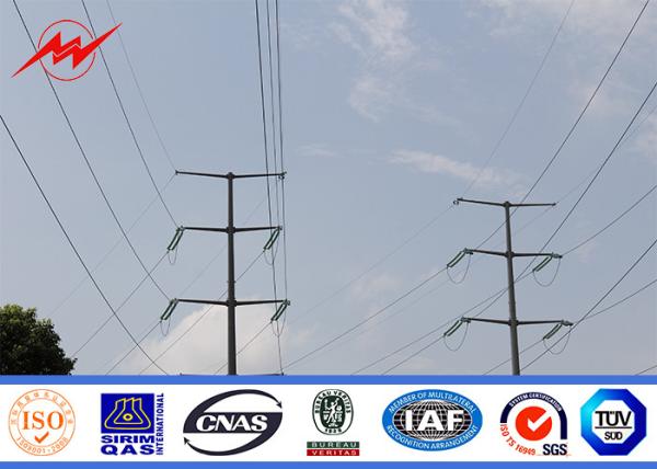 Buy cheap High Voltage Galvanised / Galvanized Steel Pole For Power Transmission Line from wholesalers
