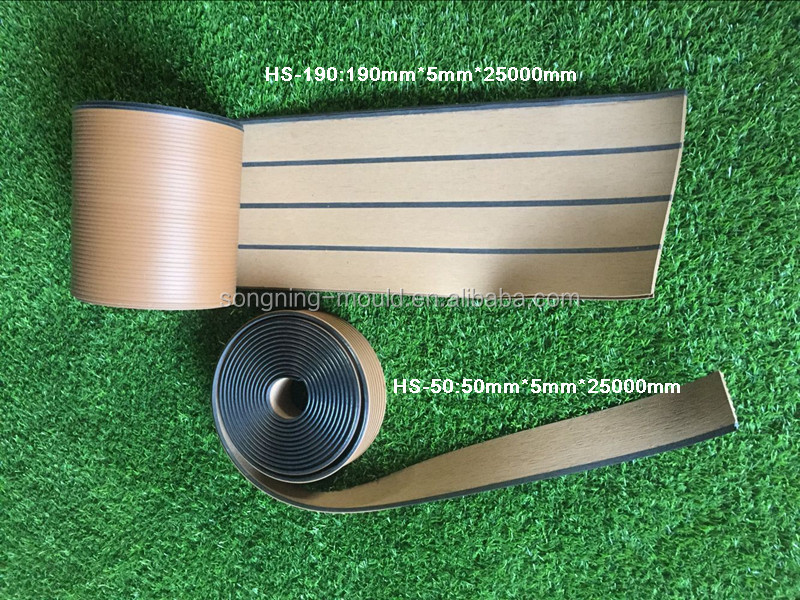 Sanding PVC Boat Deck Yacht Deck Rubber Flooring for Boats and Online Technical Support