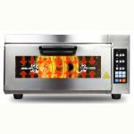 2500W Stainless Steel Stone Pizza Oven with Digital Timer Control and Snack