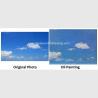 Buy cheap Modern Landscape Portrait Painting Sky Blue Oil Paint From Photo Holiday Gift from wholesalers