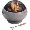 Buy cheap Lightweight Concrete Round Charcoal Burning Fire Pit Wood Burning Brazier from wholesalers