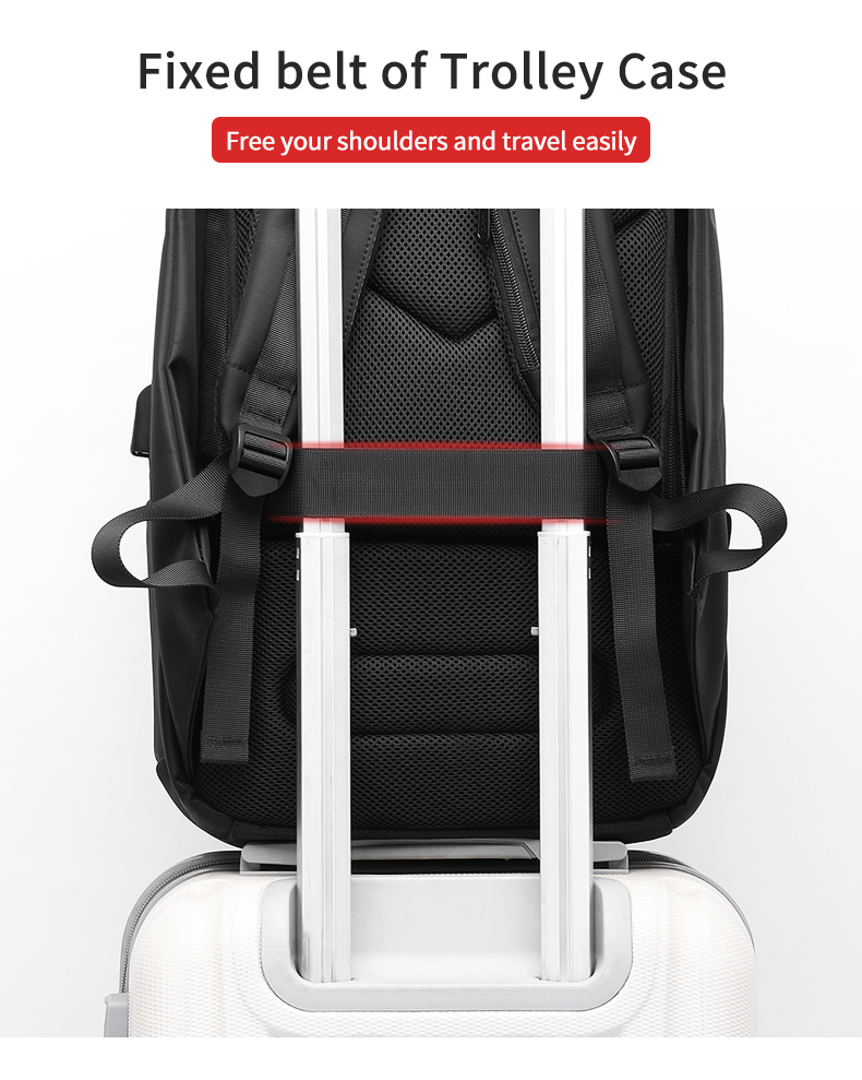 High quality products men's waterproof 17 inch Laptop Backpack Travel Business Backpack