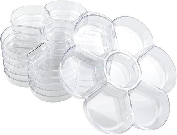 Buy cheap 7"L X 7"W Transparent Kids Plastic Paint Tray Holder For Oil Watercolor Painting from wholesalers
