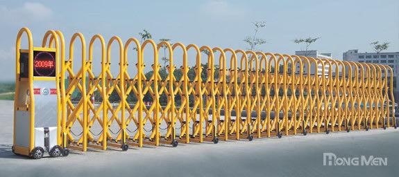 Power Coating Metal Trackless Automatic Entrance Gates With Anti- Collision IR