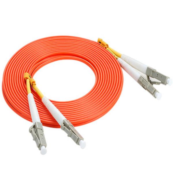 Buy cheap Red Fiber Optic Patch Cord Multimode Duplex Type Low Insertion Loss from wholesalers