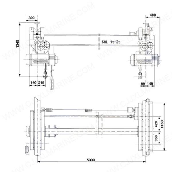 Buy cheap Twin Beam Engine-room Crane from wholesalers