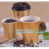 Buy cheap Gold Foil Christmas Drinkware Holiday Party Supplies, Xmas Disposable Paper Cup, Xmas Holiday Supplies from wholesalers
