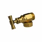 Forged Brass Gate Valves Wheel Hand 1/2 In - 2 In Female Thread Cut Off Valves