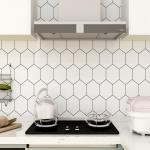Kitchen Wallpapers Mosaic Paper Removable Wallpaper Peel and Stick Matt