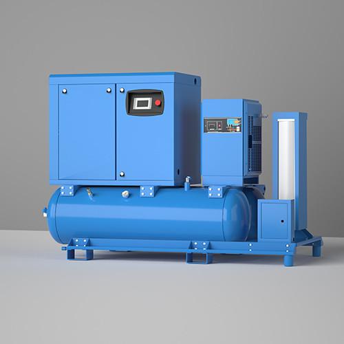 Buy cheap 500L Tank Capacity Electric Integrated Screw Air Compressor 380V 8 - 16 Bar Pressure from wholesalers